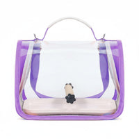 Foldable Design Transparent Bird Carrier Bag Includes Perch and Tray Portable Bird Travel Enclosure Hands-Unrestricted Crossbody Parrot Carrier Clear View for Vet Visits, Outdoor