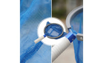 Fine Mesh Pool Skimmer Net with Aluminum Handle Liner-Safe Pool Hand Leaf Skimmer Net Lightweight Cleaning Tool Sturdy for Swimming Pools, Spas, Hot Tubs