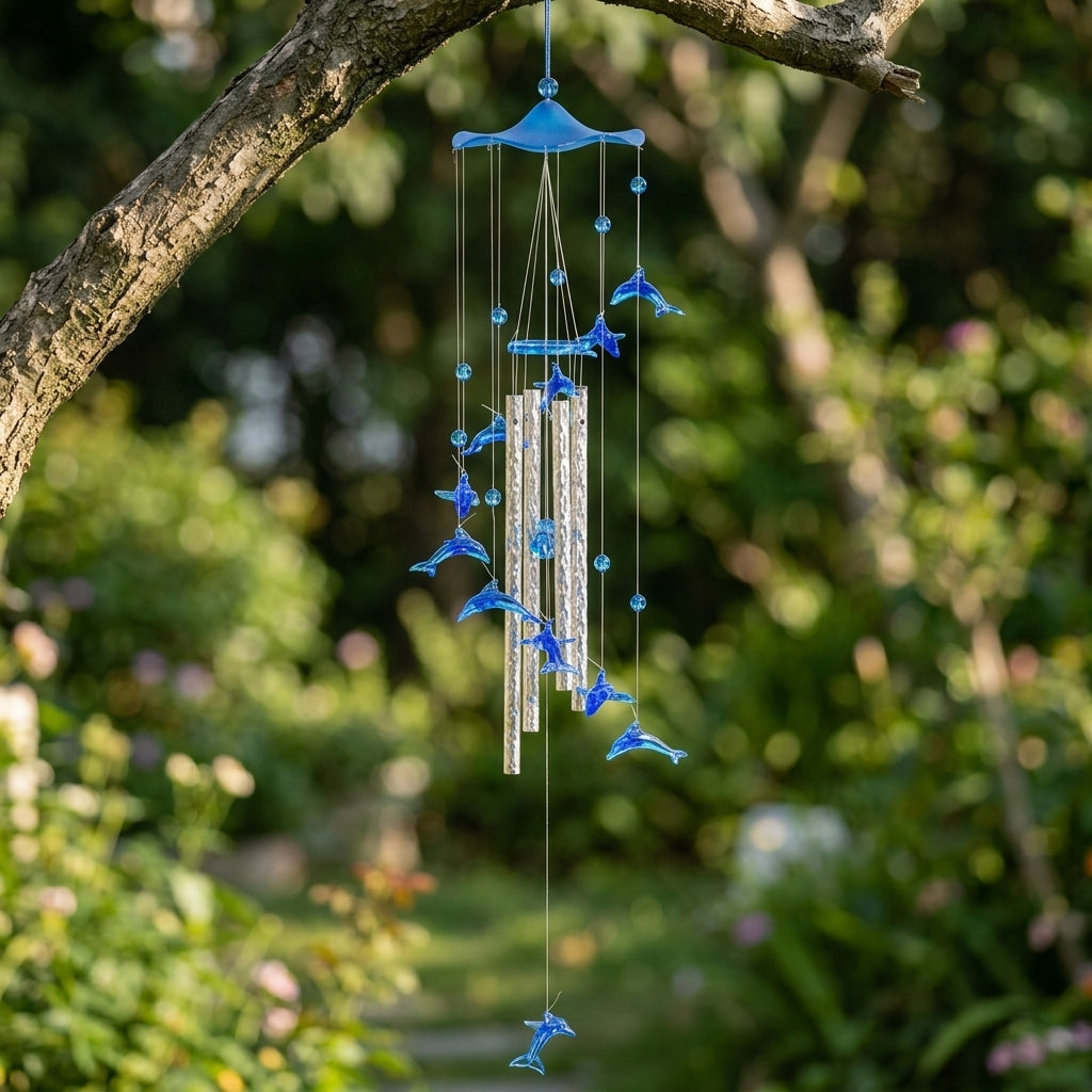 Wind Chimes, 75cm Acrylic Suncatcher for Window, Handmade Outdoor Home Decor, Door & Window Hanging Chimes