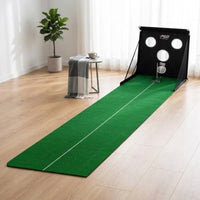 Golf Chipping and Putting Practice Portable Golf Practice Mat with Target Net Compact Practice Tool for Golfers, Beginners, Backyard, Garage