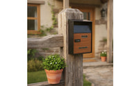 Wall-Mounted Mailbox Secure Lockable Mailbox Strong Postbox for Entryway
