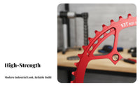 Folding Bike Chainring High-Strength Aluminum Alloy CNC Single Chainring 130 BCD Chainwheel Lightweight Design Anodized Finish