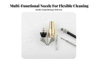 Drain Cleaning Nozzle Forward and Rear Streams High Pressure Drain Nozzle Heavy Duty Pipe Unclogging Head for Plumbers, Maintenance Experts