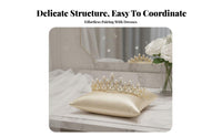Bridal Headpiece Korean Design Bridal Wedding Headpiece Wedding Hair Jewelry Sparkling Lustrous Bead Crystal Tiara Elegant