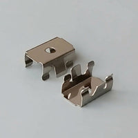 Stainless Steel Clips for Under Cabinet Lighting and Shelf Lighting, Screwless Fixed Buckle for Cabinet Lighting, DIY LED Lights, Silver Pack