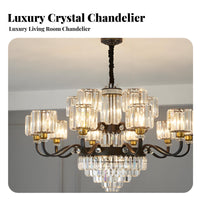 Crystal highlights helical Staircase Light Luxury Design helical Staircase Chandelier Statement Piece Ceiling Fixture Modern aesthetic for Villa Owners, Homeowners, Interior Designers, Living Room, Foyer, attic space