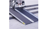 Foldable Aluminum Ramp Anti-Slip Surface Folding Ramp Rustproof Mobility Aid for Entry Steps, Stairs, Doorways