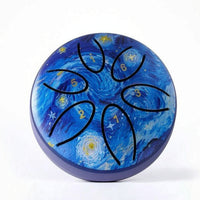 Mini Steel Note Drum Hand-Painted Steel Note Drum Percussion Instrument Beginner-Friendly Easy to Play for Beginners