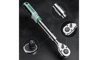 Telescopic Ratchet Wrench Heavy-Duty Tool Non-Slip for Automotive Repair, DIYers