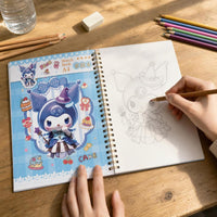 A4 Thickened Top-Bound Sketchbook for Students, Blank Drawing Pad with Aesthetic Design