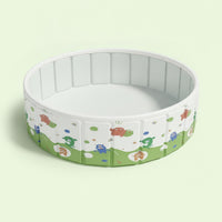 Easy to Store Children's Pool with Drain Hose Portable Foldable Pool Compact Non-Slip for Toddlers, Garden