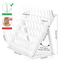 60-Hole Wooden Sewing Thread Storage Rack