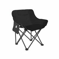 Foldable Design Padded Moon Chair Full Head and Neck Support High Back Moon Chair Ergonomic Adjustable Outdoor Lounger Stable Wide Base for Fishing
