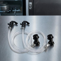 Mini Keg Dispensing System Clamp-Secured Faucet Threaded Connector Beverage Gear