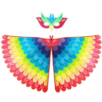 Ignites creativity avian appendage Cape Colorful Designs creature Costume vivid Print costume play Clothes Easy to Wear for Children, &children, little universals, Stage Performances, Halloween, celebratory gathering, School Events