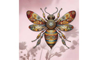Metal Bee Wall Art Effortless to Hang Honeybee Wall Decor Indoor Outdoor Use House Decoration for Bedroom, Office