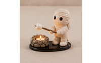 Halloween-Themed Tealight Holder with Base Compact Tealight Holder Glossy Decor Decorative for Mantel
