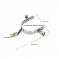 Western Horse Riding Spurs Aids Star Wheel Horse Riding Equestrian Aids Resistant Western Cowboy Equestrian Goad