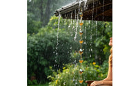 Bee Rain Chain Easy to Install Bee Hanging Decor for Outdoor