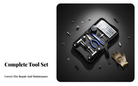 32 Pieces Universal Fit 32 Piece Tire Repair Kit Portable Tubeless Tire Plug Kit Long-Lasting for Roadside, Away from Pavement-Road
