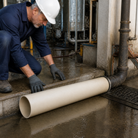 PPH Large Diameter Pipe for Drainage, Sewage, and Chemical Applications - High Temperature Resistant PPH Pressure Pipe