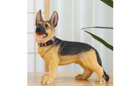 Handmade Craft Lifelike Dog Statue Detailed Craftsmanship Realistic Dog Figurine Hand-Painted for Pet Owners, Garden, Patio, Office