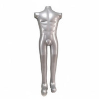 Inflatable Mannequin Male Mannequin Foldable Inflatable Torso with Legs for Window Displays,