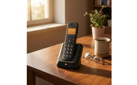 Raised Number Buttons Digital Cordless Telephone Slanted Cradle Landline Cordless Phone Memory Keys Desktop Phone Handset