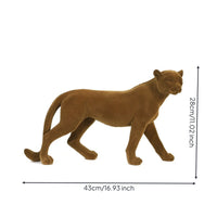 Statue Flocked Sculpture Matte Wildlife Art for Bookshelf, Beverage Cabinet