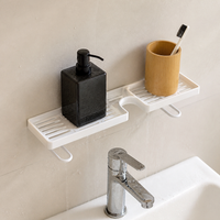 Luxury Bathroom Vanity Shelf Wall-Mounted Faucet Sink Organizer