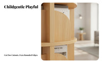 360° Rotation Rotating Book Storage Single Space Saving Rotating Bookshelf Storage Single Stable Structure Bookcase Large Capacity for Students, Families, Living Room, Small Areas, Home Office, Playroom
