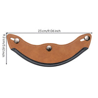 Leather Helmet Visor with Fasteners Adjustable Visor with 3 Fasteners Practical for Motorcyclists