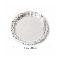 Stainless Steel Coaster Polished Metal Coaster Reflective Cup Saucer for Hosts, Home Entertaining