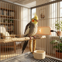 Bird Heat Panel Low-Electrical Potential Heating Board with Resistant Cable USB-Powered Cage Heater for Parrots