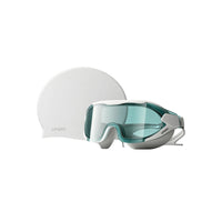 Anti-Fog Goggles with Swim Cap Adjustable Swim Goggles Tinted Eyewear Wide-View for Swimmers, Adults, Swimming Pool
