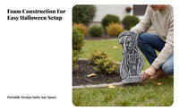 Foam Tombstone Realistic Design Halloween Tombstone Weather-Resistant for Lawn