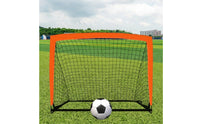 2 Pieces Soccer Goal with Ground Stakes Compact Portable Soccer Goal Stable Athletic Gear for Children, Children