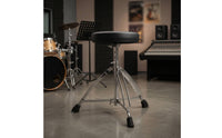 Drum Throne with Tripod Base Adjustable-Height Drum Stool with Padded Seat Drumming Chair Chrome-Finish Stable for Drummers