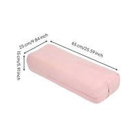 Physical Meditation Bolster Removable Cover Physical Meditation Pillow Suede-Like Bolster Pillow for Yogis, Beginners, Stretching, Home Practice