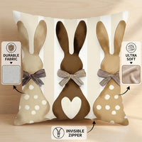 Easter Pillow Cover 45x45cm Throw Pillow Cover Soft Throw Pillow Case for Homeowners, Families, Holiday Decor