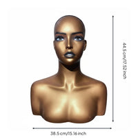 Mannequin Head Bust Hairpiece Mannequin Head Stable Necklace Display Bust for Hair Salon