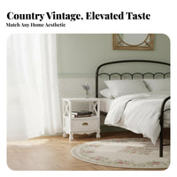 No Assembly Required Rustic Farmhouse Dresser Fully Assembled Rustic Wood Accent Cabinet Solid Wood Drawer Cabinet for Homeowners, Interior Decorators, Apartment Dwellers, Living Room, Entryway, Hallway, Home