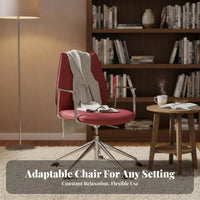 Ergonomic Design Curved backrest Rolling Chair Comfortable rotating Seat Space-Saving Office Seating Modern and aesthetic for Students, Study Room, Small areas, Bedroom, Reception Area