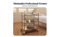 Oral Hygiene Instrument Cart Locking Wheels Oral Hygiene Serving Cart Heavy-Duty Stainless Steel Medical Trolley for Dentists, Surgeons, Hospital, Spa