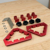 2 Pieces Right Angles Positioning Square Anodized Right Angles Clamp Heavy Duty Corner Clamp for Carpenters, Workshop
