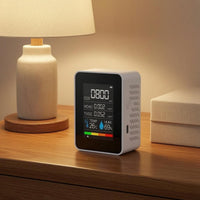 CO2 Monitor Portable CO2 Meter Real-Time-Time for Home, Office