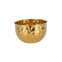 Easy to Clean Stainless Steel Mixing Bowl Long-Lasting Hammered Salad Bowl Rust Resistant Household Dishware Large Capacity for Bar, Karaoke, Party