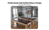 Pilates Luxury Table Maple Wood Frame Luxury Overhead Rig Training Table Grade Pilates Ladder Barrel for Core Training