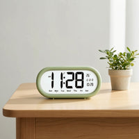 Large Display Bedside Alarm Clock Easy to Read Digital Alarm Clock Compact Quiet for Students, Kids, Bedroom, Nightstand, Dorm Room