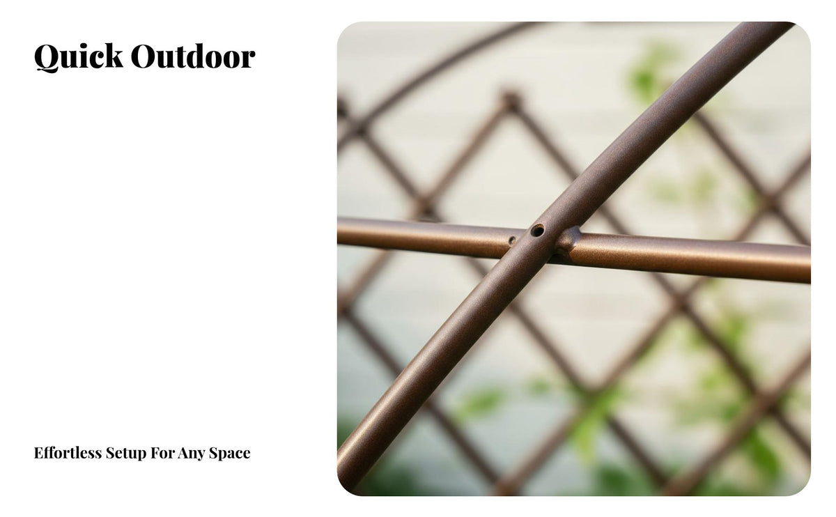 Sturdy and Long-Lasting Wrought Iron Flower Arch Weather Resistant Outdoor Archway Trellis Multi-Scenario Use Metal Garden Arch Heavy Duty for DIY Enthusiasts, Homeowners, Event Planners, Yard, Patio, Party